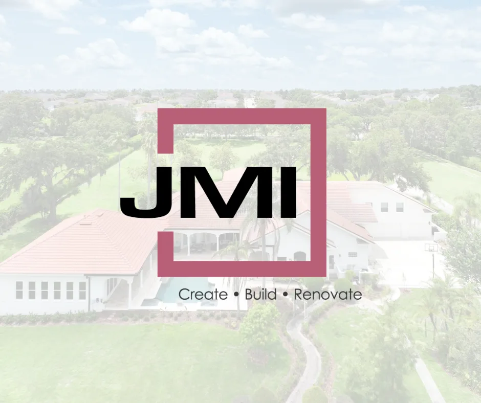 JMI 'Create Build Renovate' logo over a home exterior photo