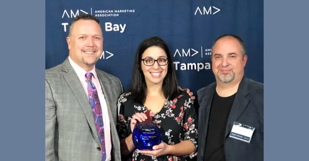 Image of HCP Showcasing AMA Marketer of the Year Award