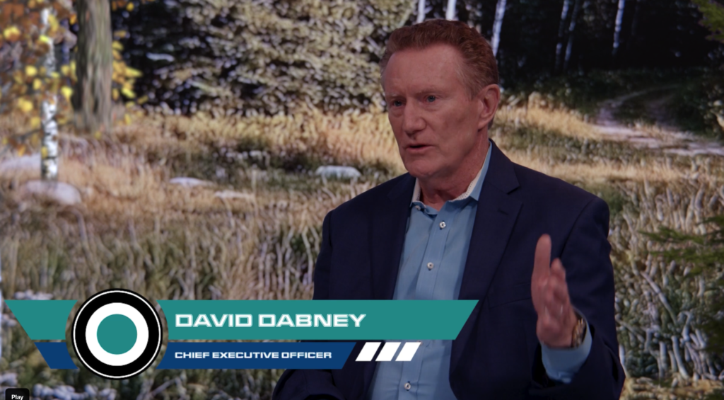 David Dabney, Chief Executive Officer of StarCore Nuclear, speaking in a video interview