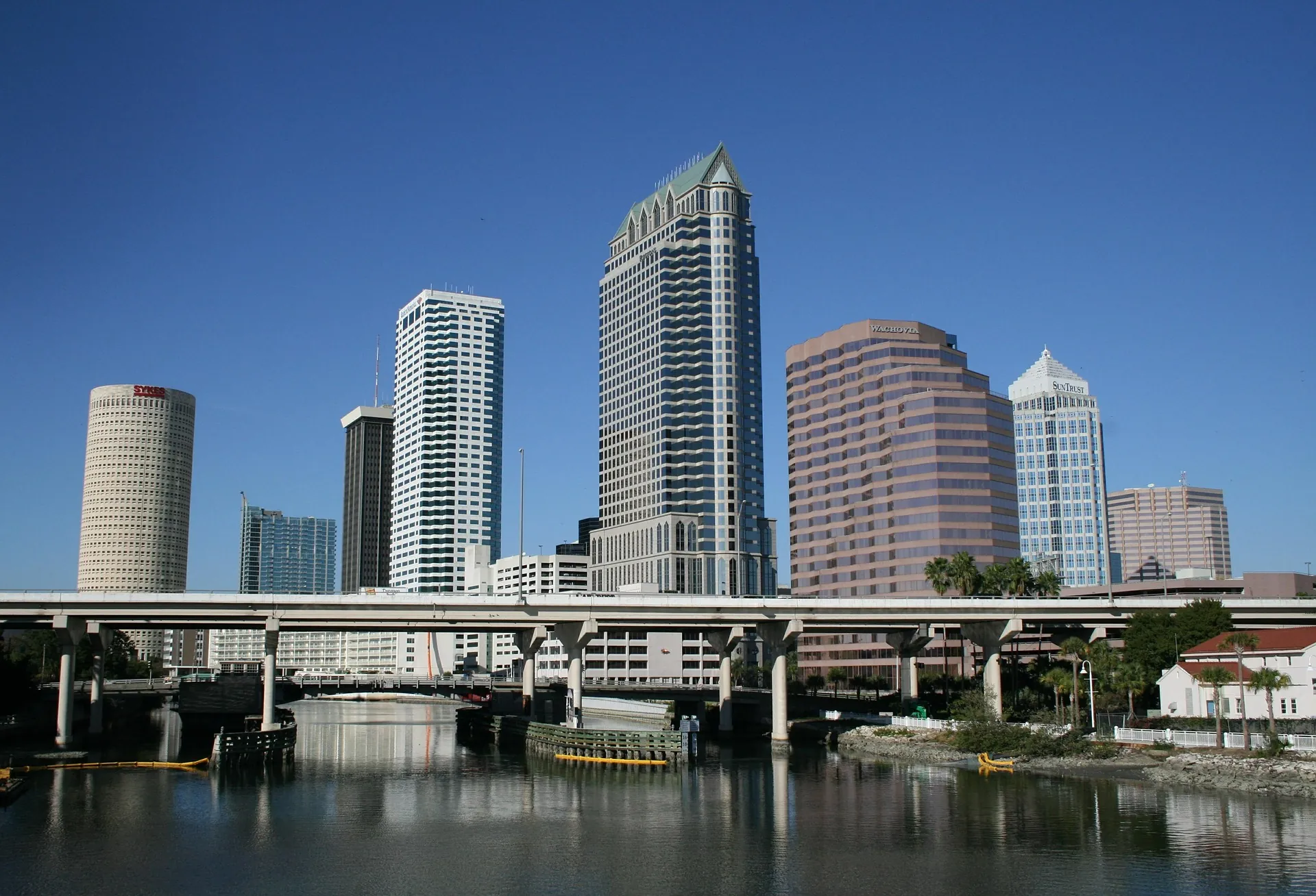 Tampa skyline viewed across the water