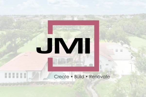 JMI 'Create Build Renovate' logo over a home exterior photo