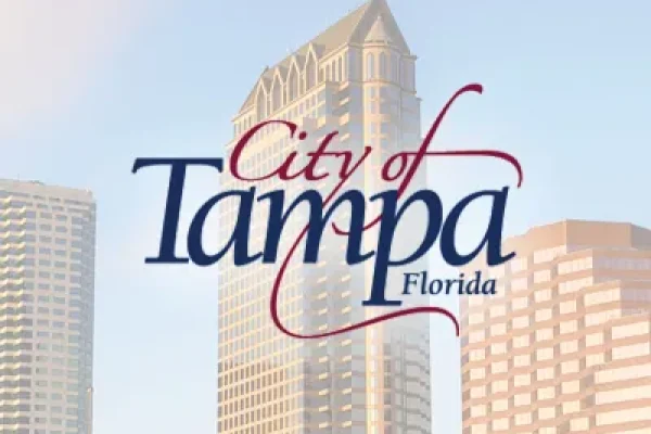 City of Tampa logo over the downtown skyline