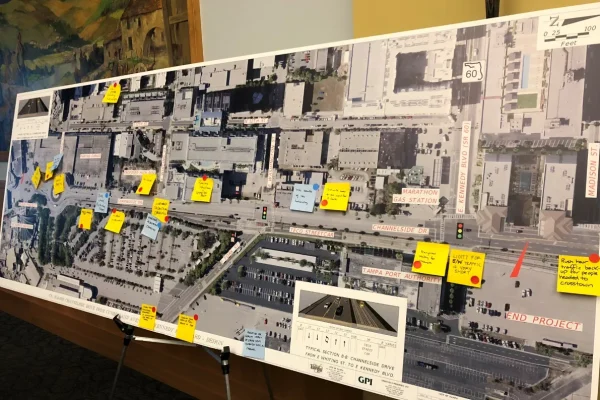 The first community meeting for the Channelside Drive Project meeting