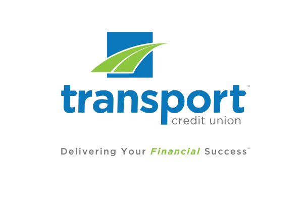 Transport Credit Union rebrand logo with tagline 'Delivering Your Financial Success'