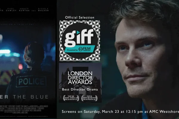 Under the Blue film poster, official selection at the Gasparilla International Film Festival