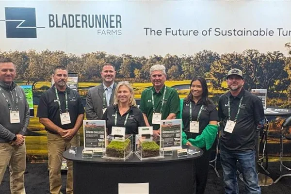 HCP and Bladerunner Farms staff at a trade show booth