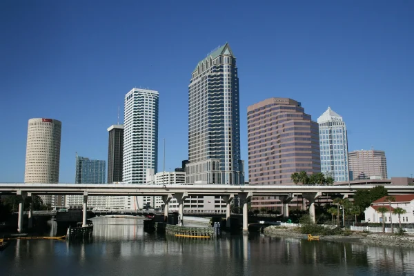 Tampa skyline viewed across the water